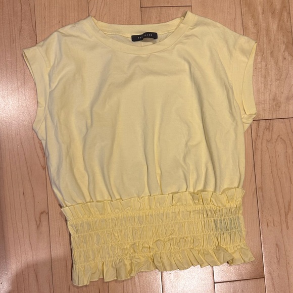 Suzy shier summer yellow top -size S - Picture 3 of 6